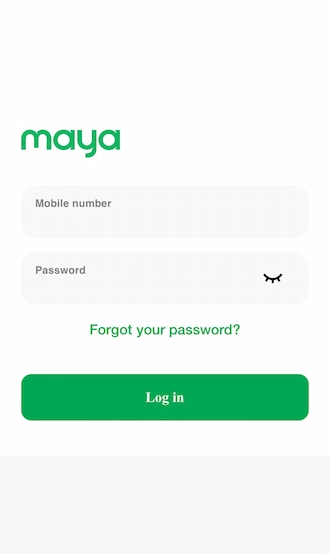 Log in to your Maya wallet to make the transfer.